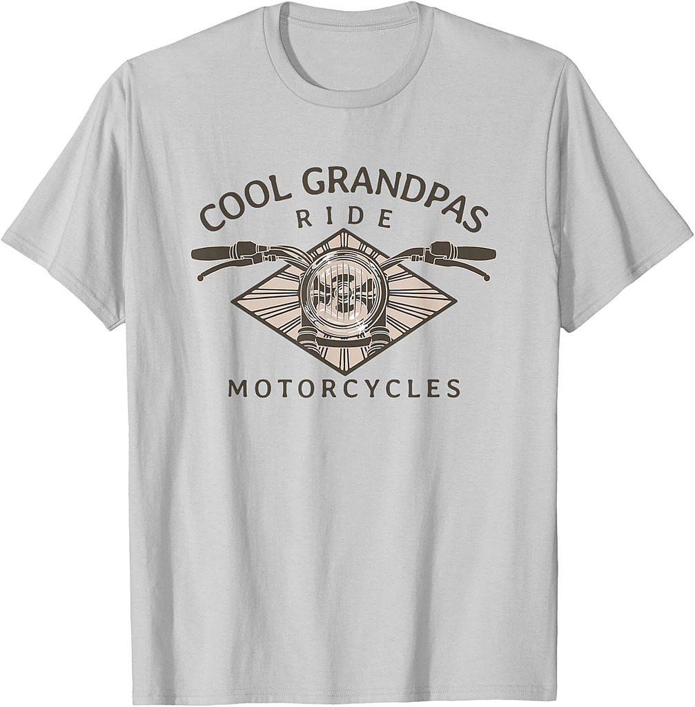 Cool Grandpas Ride Motorcycles  Classic Father's Day T-Shirt