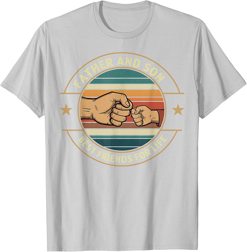 Father And Son Best Friends For Life Fathers Day Graphic T-Shirt