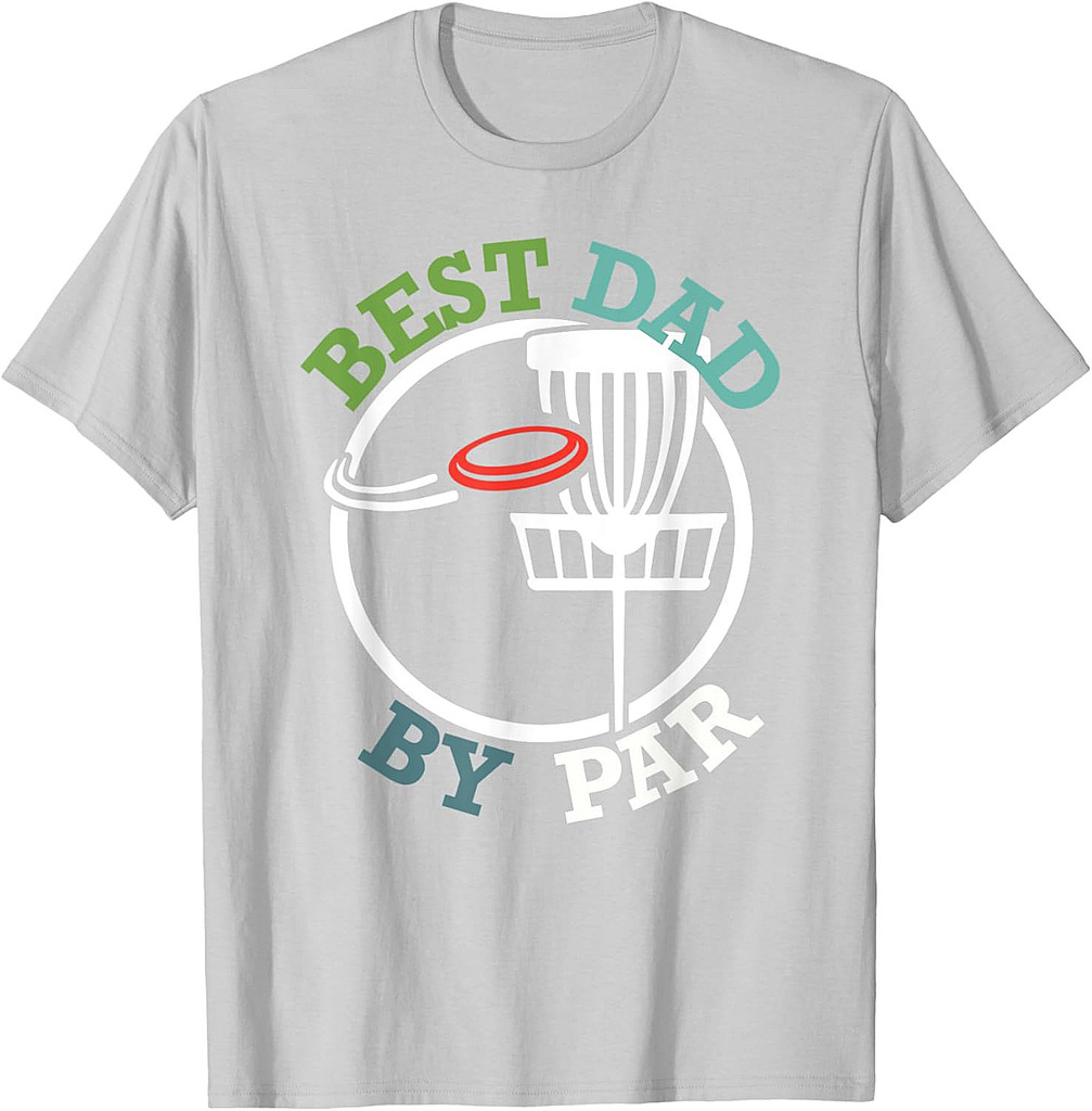 Best Dad By Par Men's Frisbee Golf Father's Day Disc Golf T-Shirt