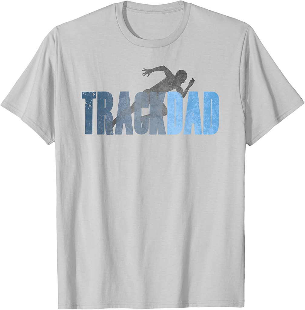 TRACK DAD Track & Field Runner Cross Country Running Father T-Shirt