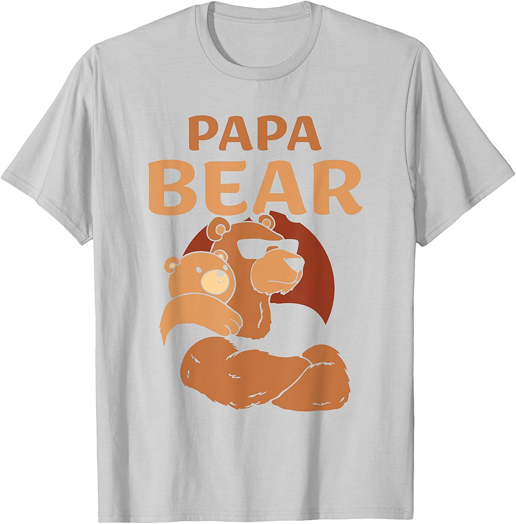Papa Bear Bears Animal Pun Lover Dad Father Daddy Father's T-Shirt