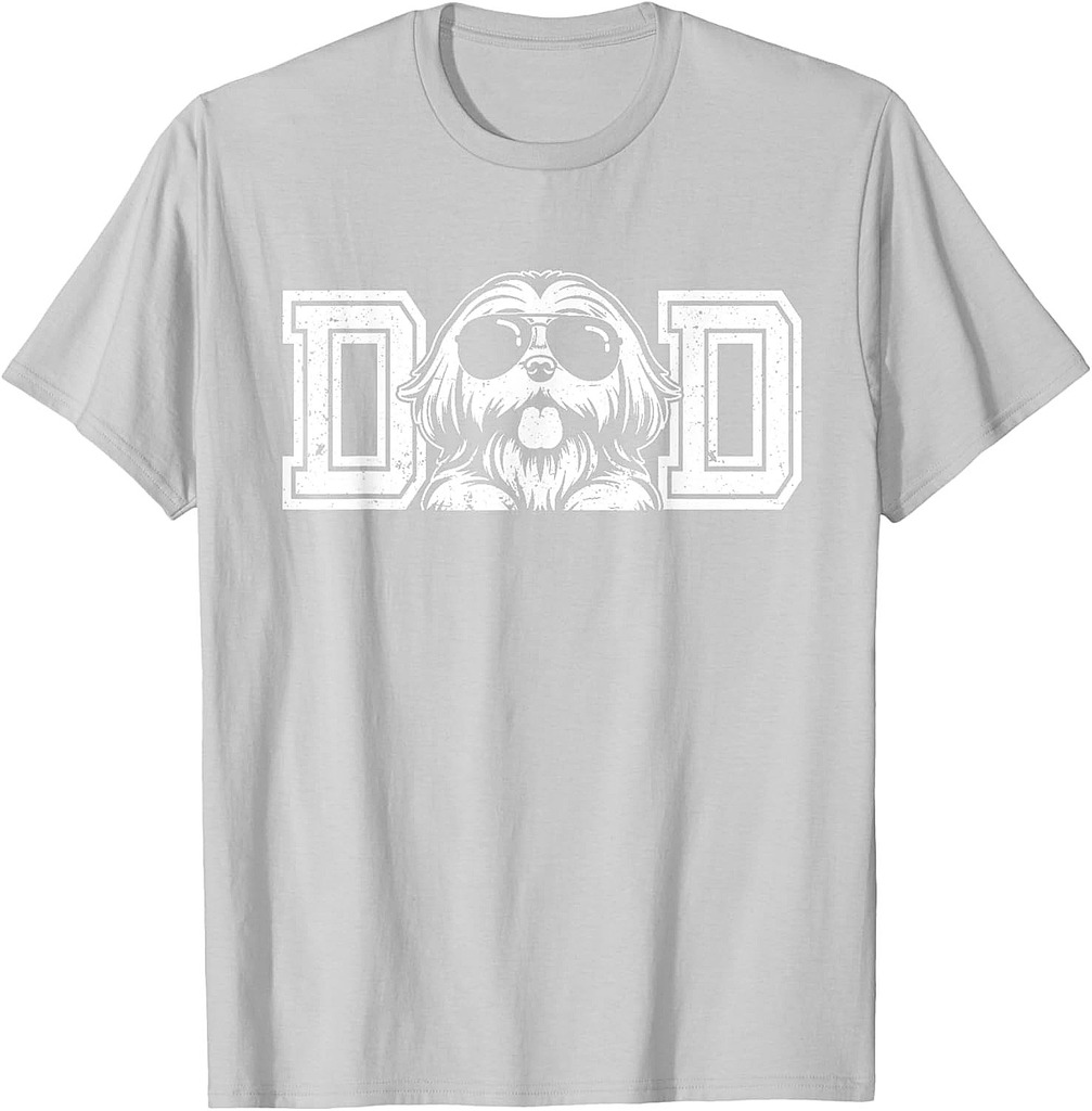 Shih Tzu Dog Owner For Men Shih Tzu Dad Father's Day T-Shirt