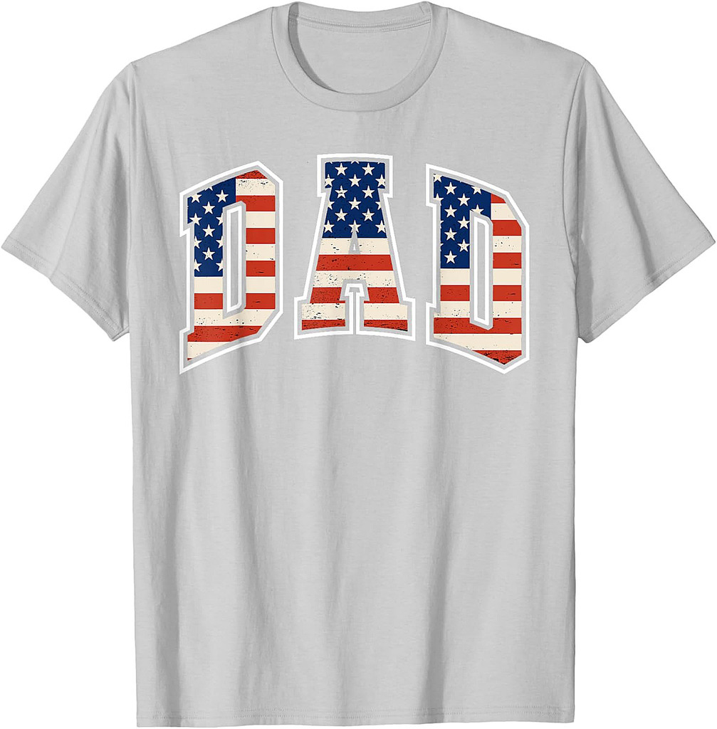 USA Patriotic Dad Father's Day American Flag 4th Of July T-Shirt