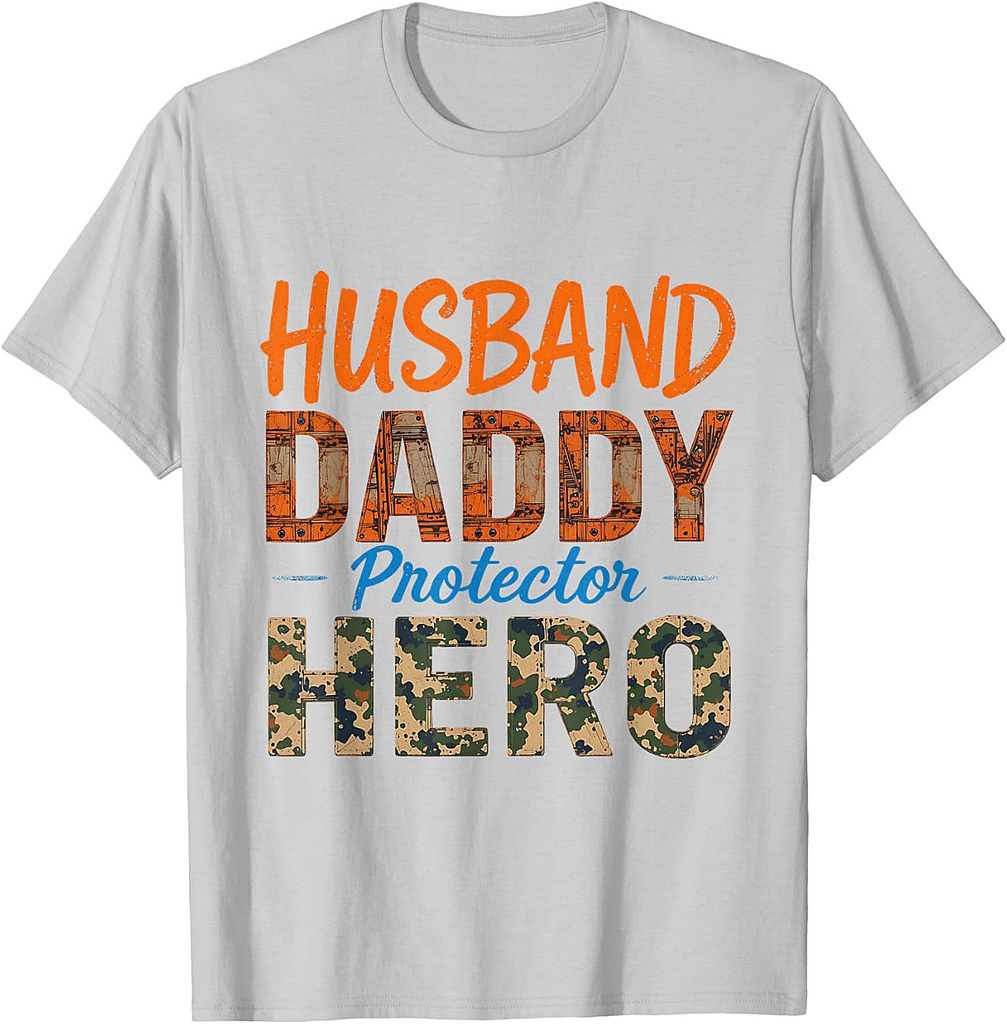Funny Husband Daddy Protector Hero Father's Day T-Shirt