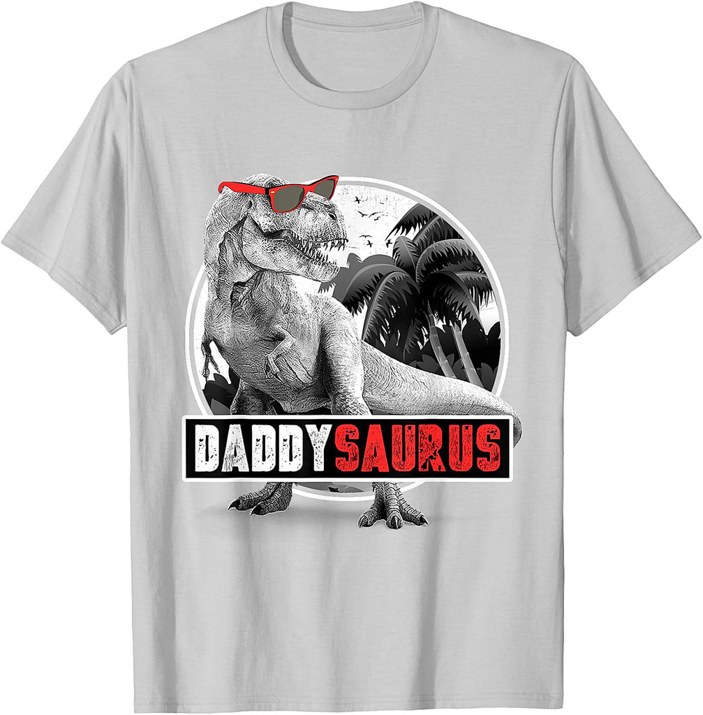 Daddysaurus T-Rex Dad Dinosaur Daddy Saurus Fathers Day T-Shirt