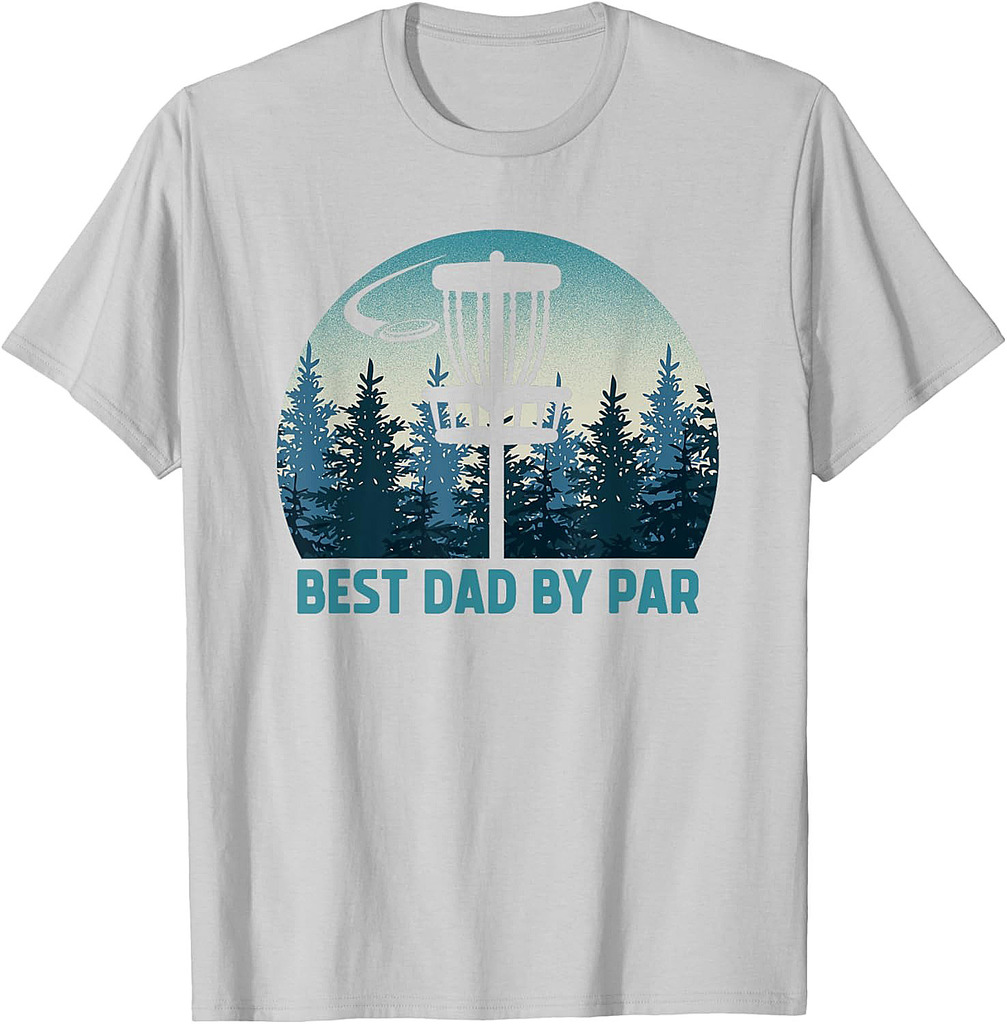 Best Dad By Par Funny Disc Golf Frisbee Golfer Father's Day T-Shirt