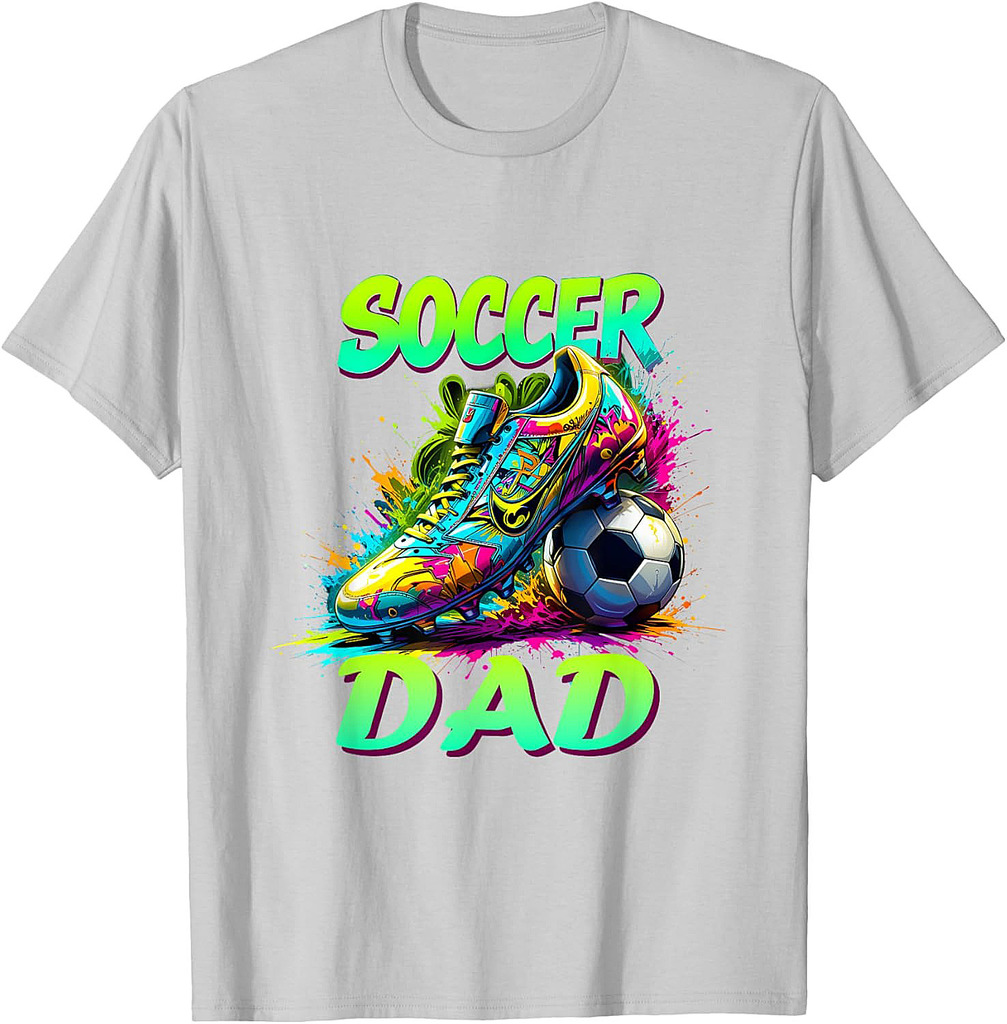 Funny Daddy Soccer Sport Lover Fan Fathers Day Soccer Dad T-Shirt
