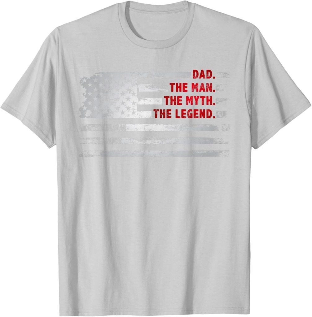 Best Dad Ever US American Flag Gifts For Father's Day Men T-Shirt