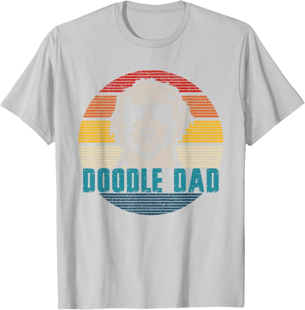 Vintage Best Doodle Dad Ever Father's Day Golden doodle T-Shirt