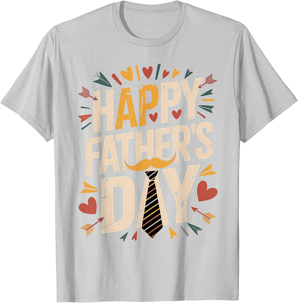 Happy Father's Day 2025 for Men Dad Grandpa Love T-Shirt