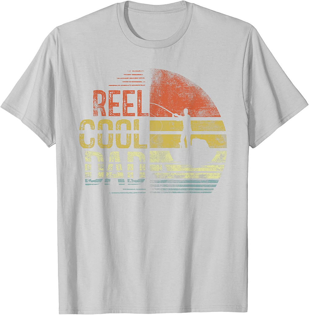 Reel Cool Dad Fisherman Daddy Father's Day Gifts Fishing T-Shirt