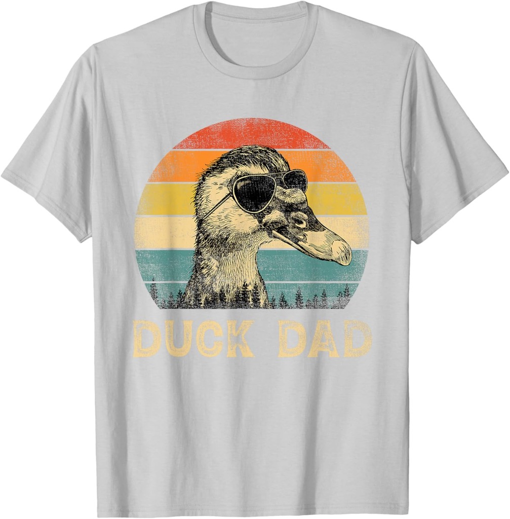 Vintage Duck Dad Duck Lovers Daddy Father's Day T-Shirt