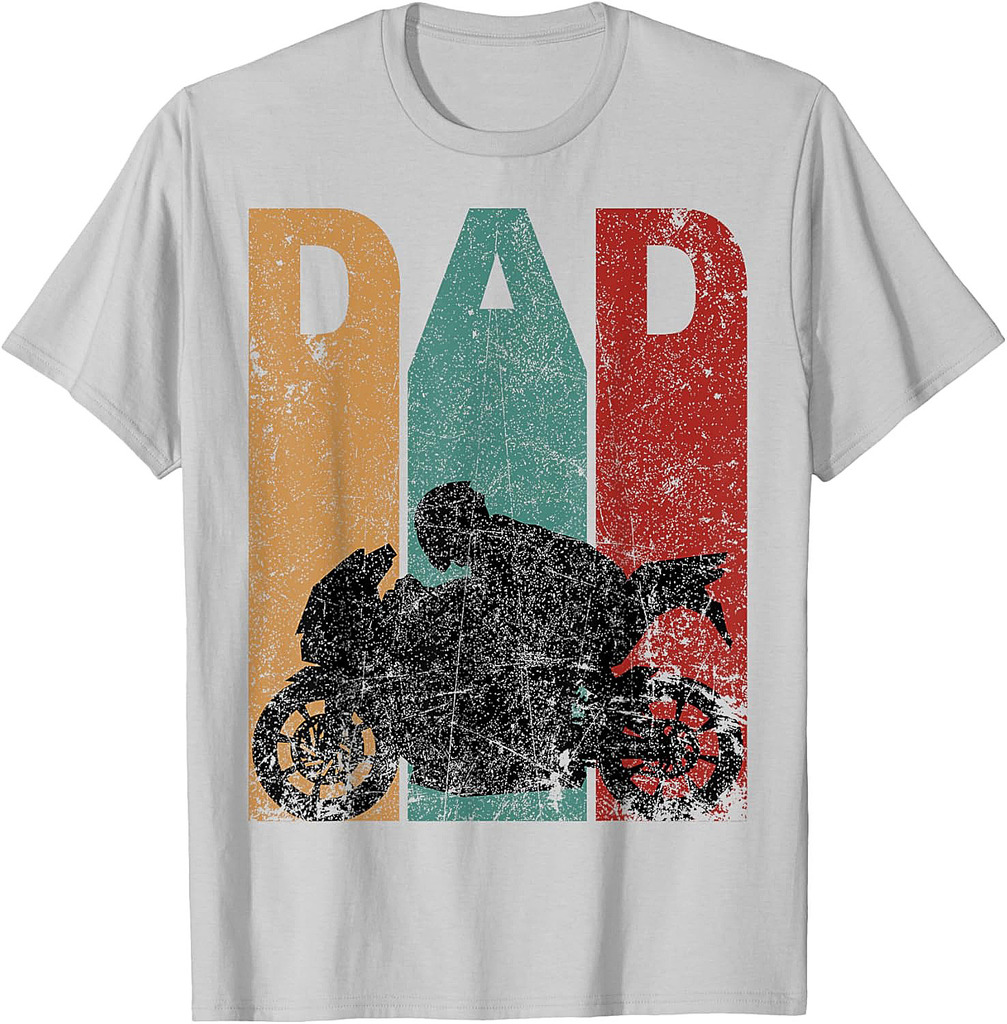 Vintage Sport Bike Dad Fathers Day Gift Biker Motorcycle T-Shirt