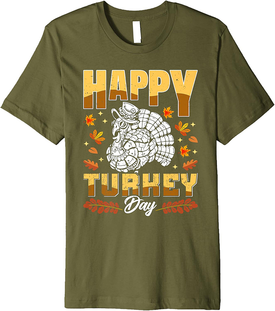 Happy Turkey Day Dinner Meal Happy Thanksgiving Premium T-Shirt