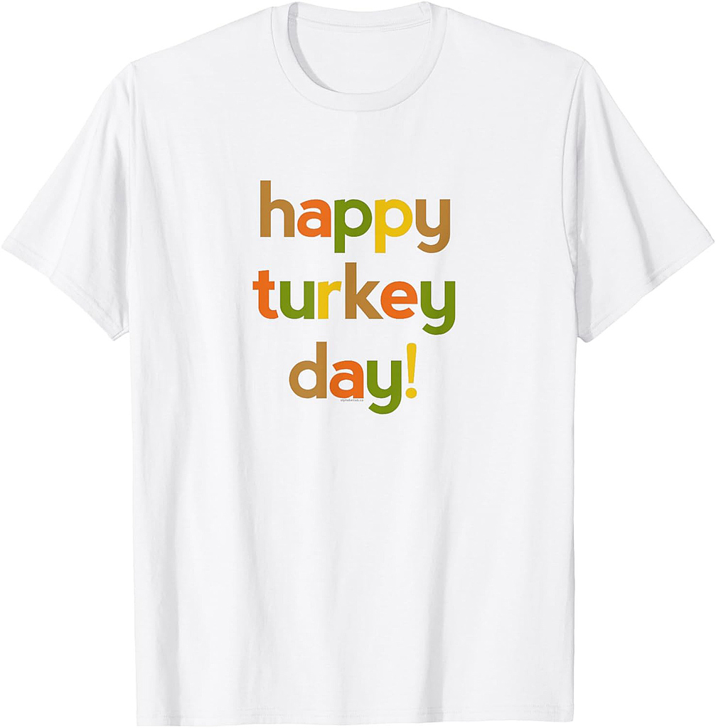 Thanksgiving for Men Women  Give Thanks Happy Turkey Day T-Shirt