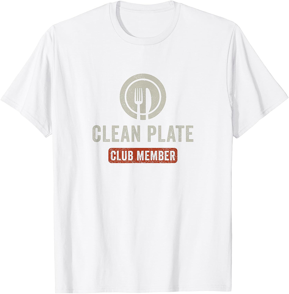 Funny Clean Plate Club Turkey Thanksgiving T-Shirt