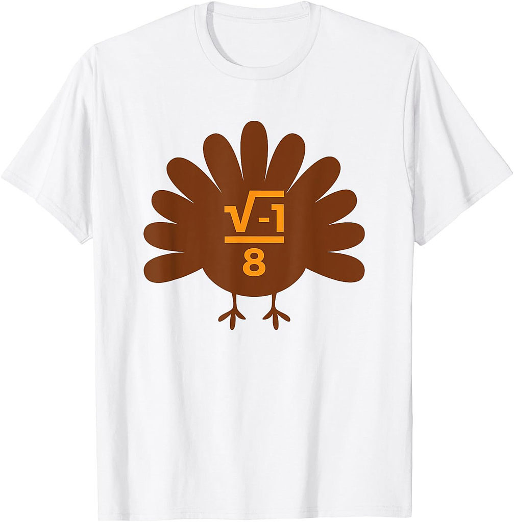 Thanksgiving Math Teacher Math Symbol Men Women Girls  T-Shirt