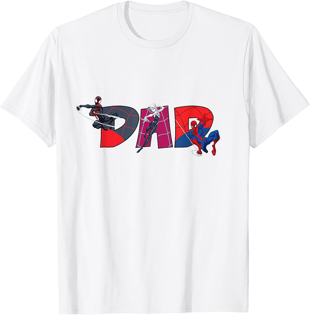 Marvel Spider-Man Trio Dad Father’s Day Family Trip Birthday T-Shirt