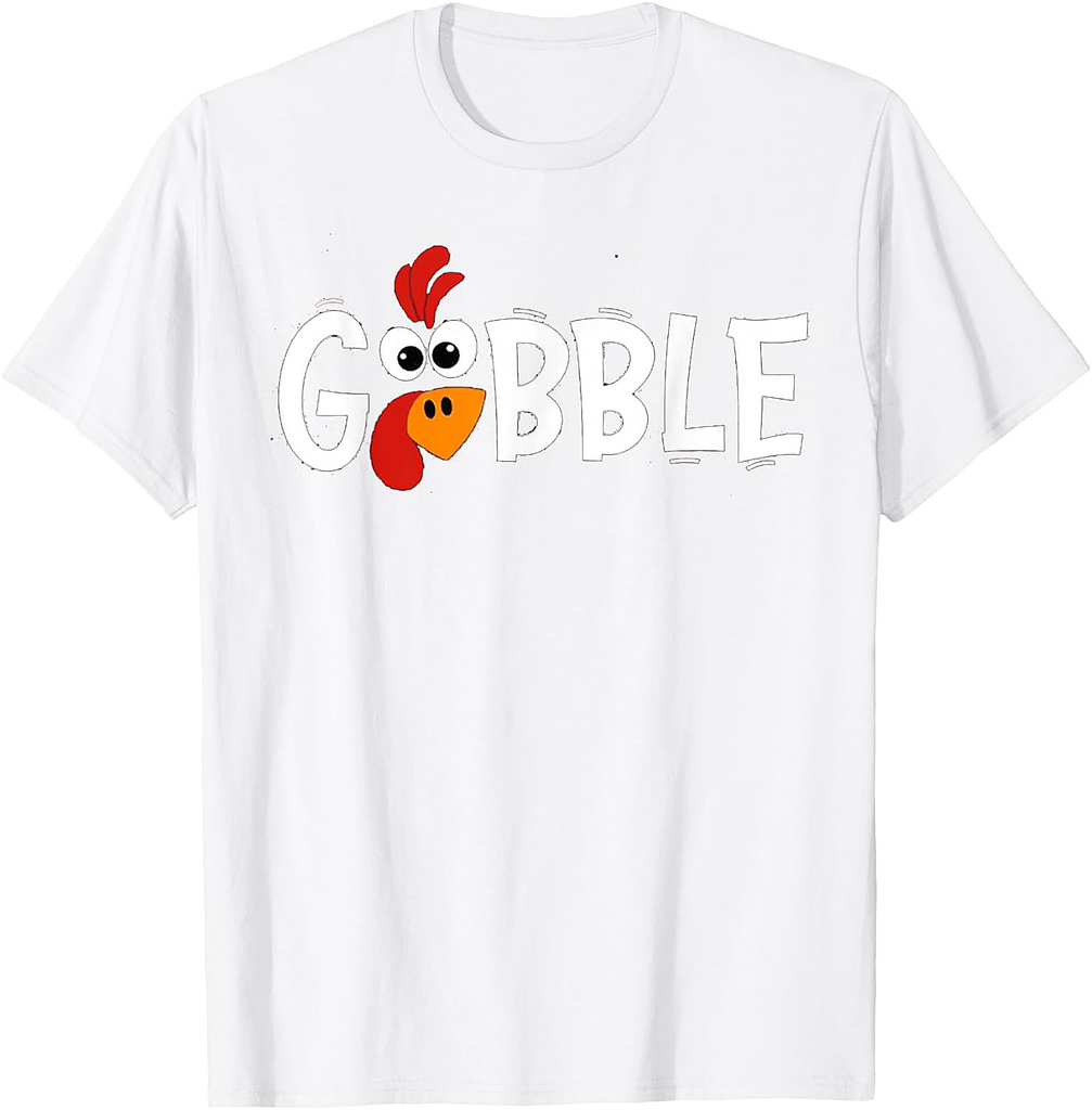 Gobble Till You Wobble Cool Turkey Thanksgiving Gobble T-Shirt