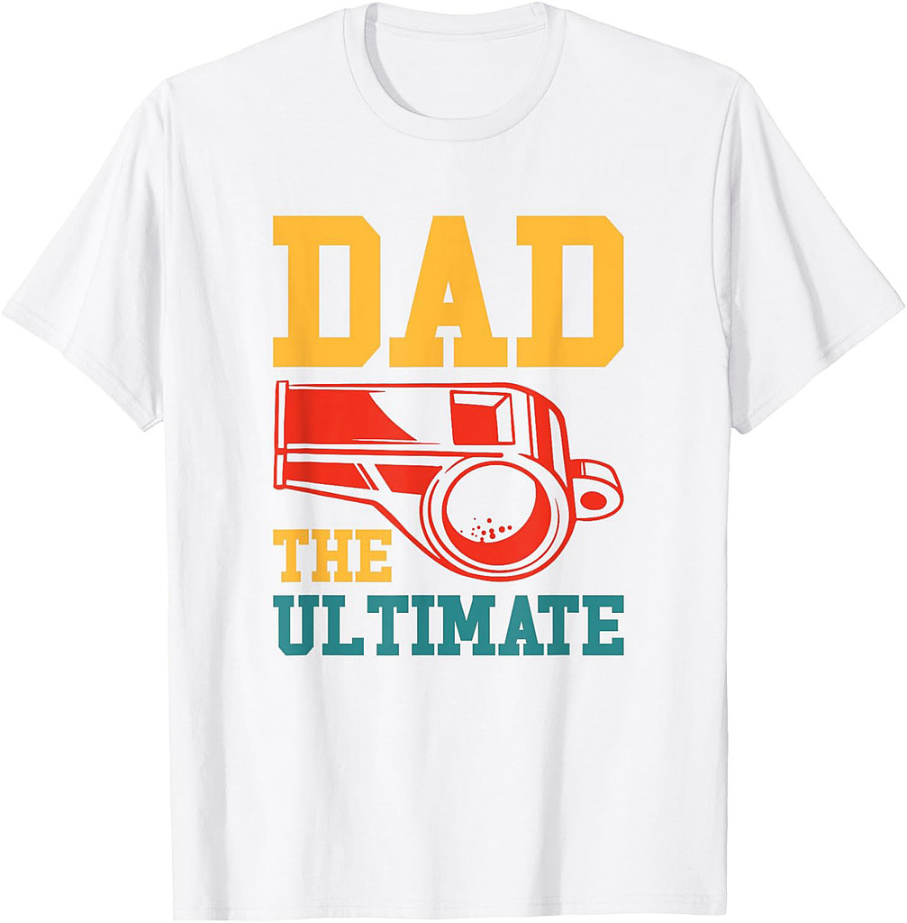 Fathers Day Sports Dad Ultimate Baseball Football Coach T-Shirt