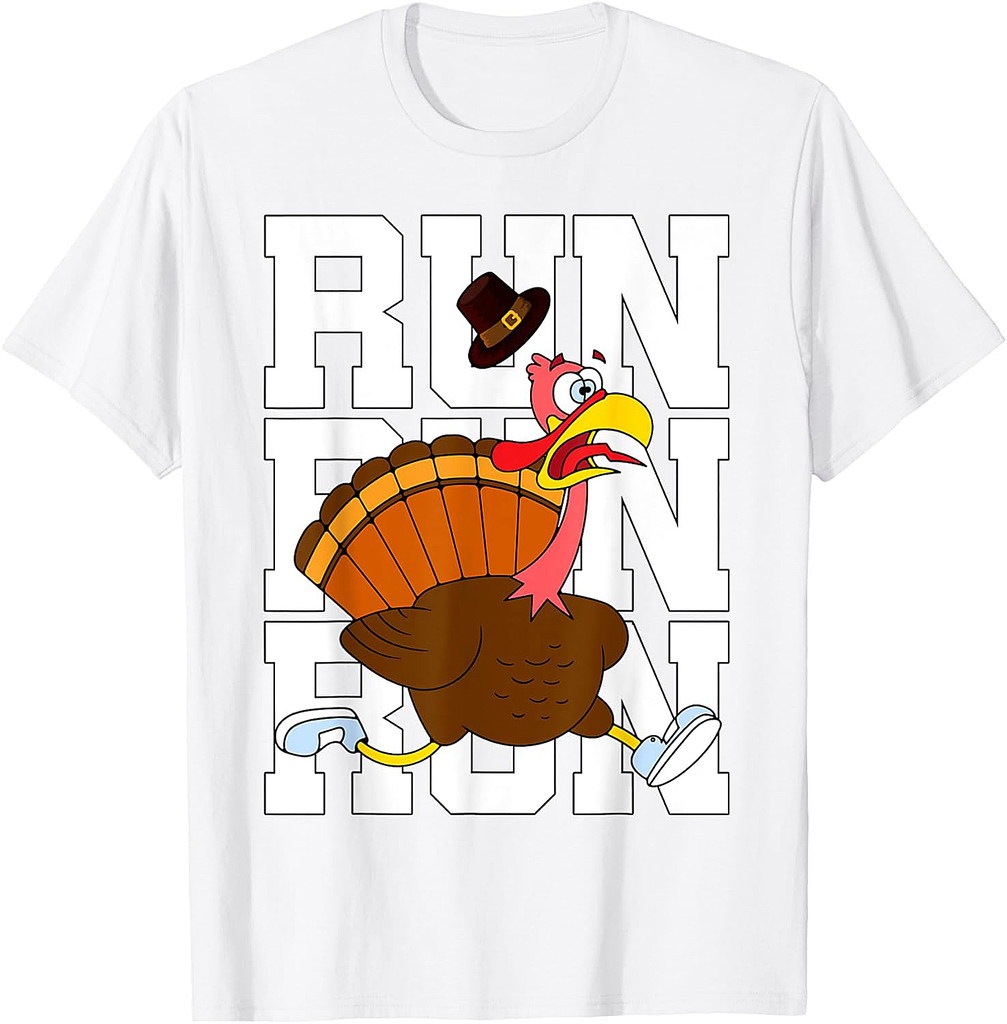 Turkey Run Costume Thanksgiving Running Turkey Trot T-Shirt