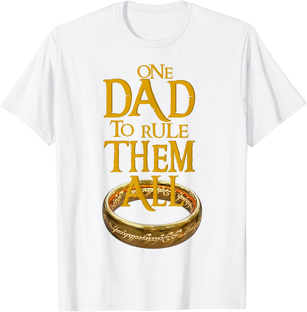 One Dad to Rule Them All Nerd Dad Father's Day Gift Tee T-Shirt
