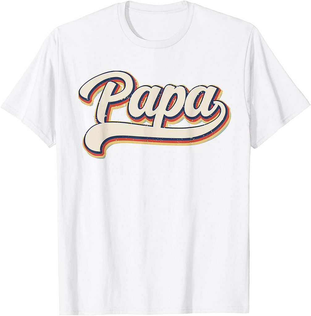 Papa T-shirt Retro Father’s Day For Funny Papa Grandpa T-Shirt