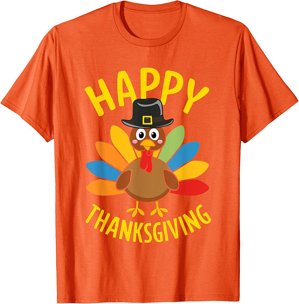 Happy Thanksgiving T Shirt Men Women Family Turkey Day T-Shirt