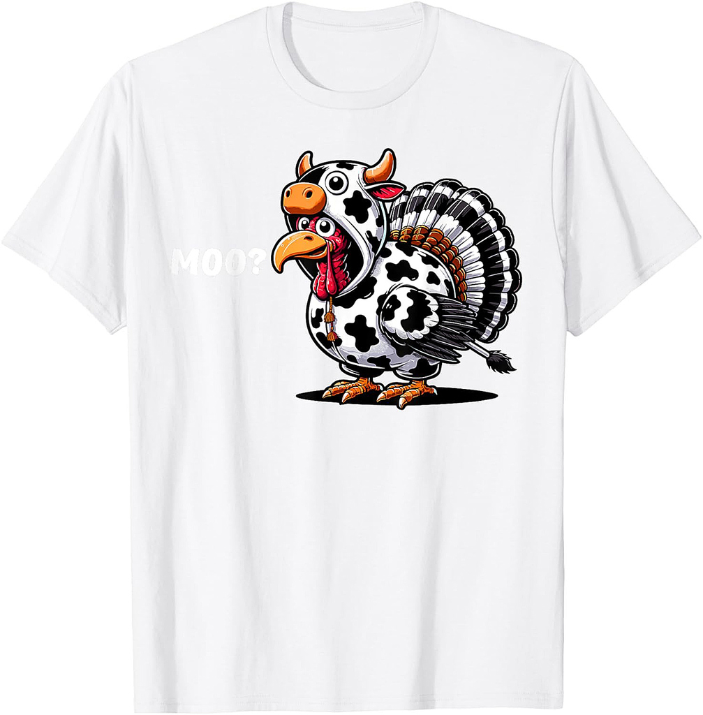 Turkey Moo Moo Funny Thanksgiving T-Shirt