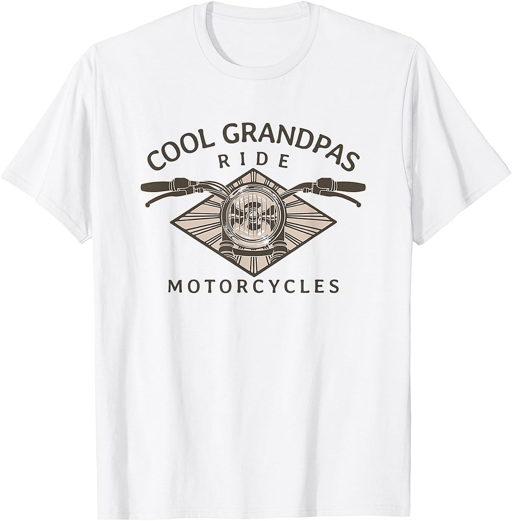 Cool Grandpas Ride Motorcycles  Classic Father's Day T-Shirt