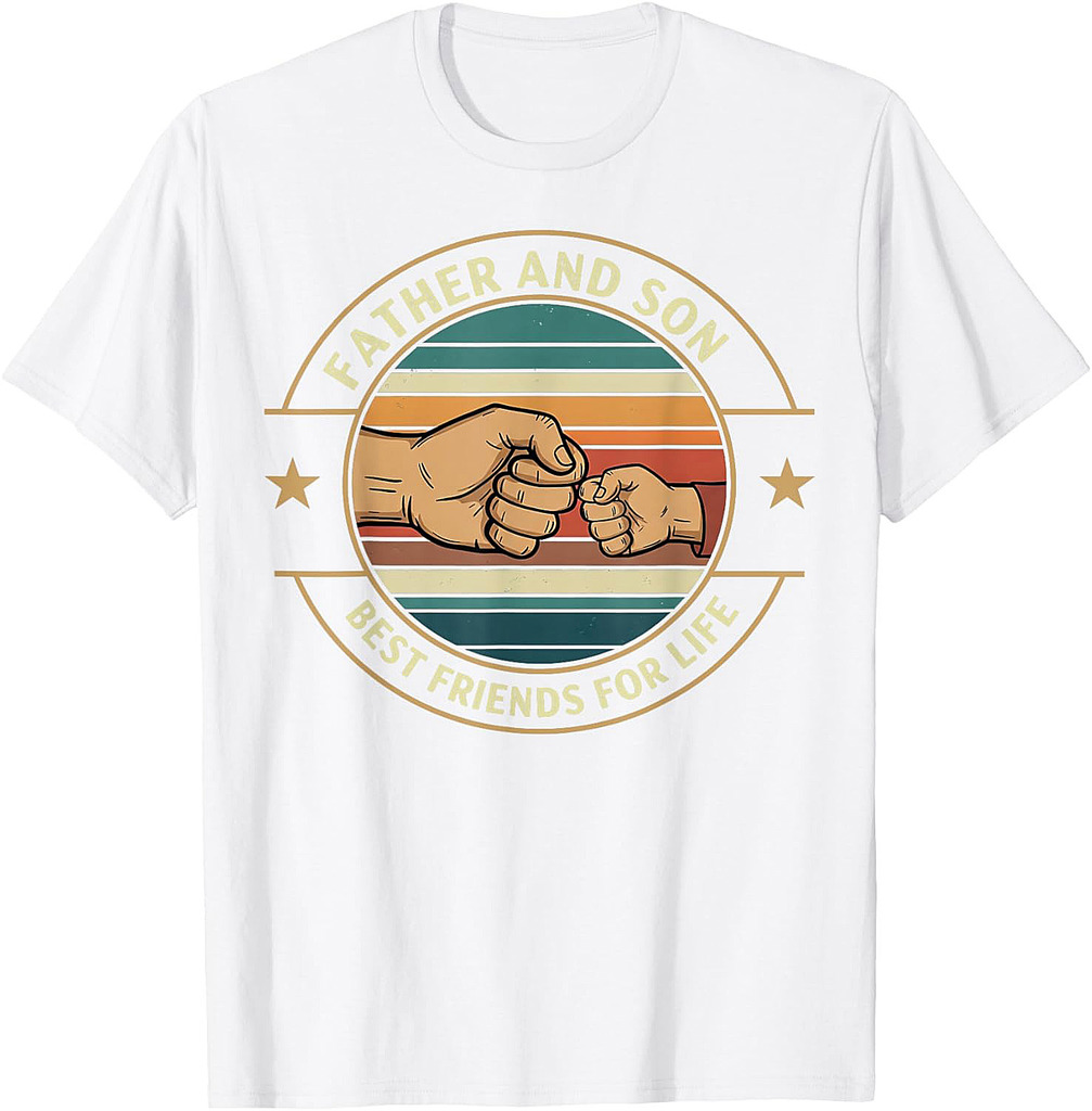 Father And Son Best Friends For Life Fathers Day Graphic T-Shirt