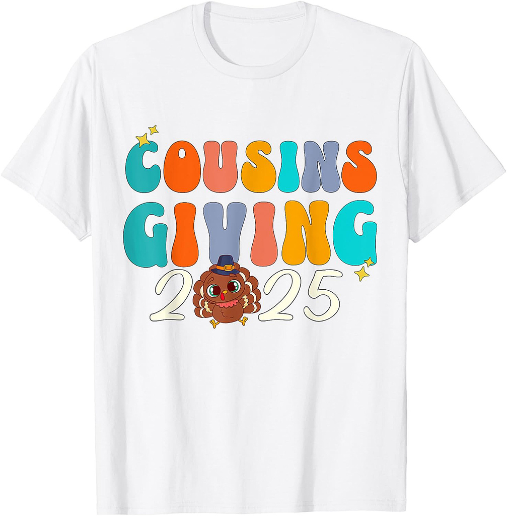 Cousins Giving 2025 Thanksgiving Matching Group T-Shirt