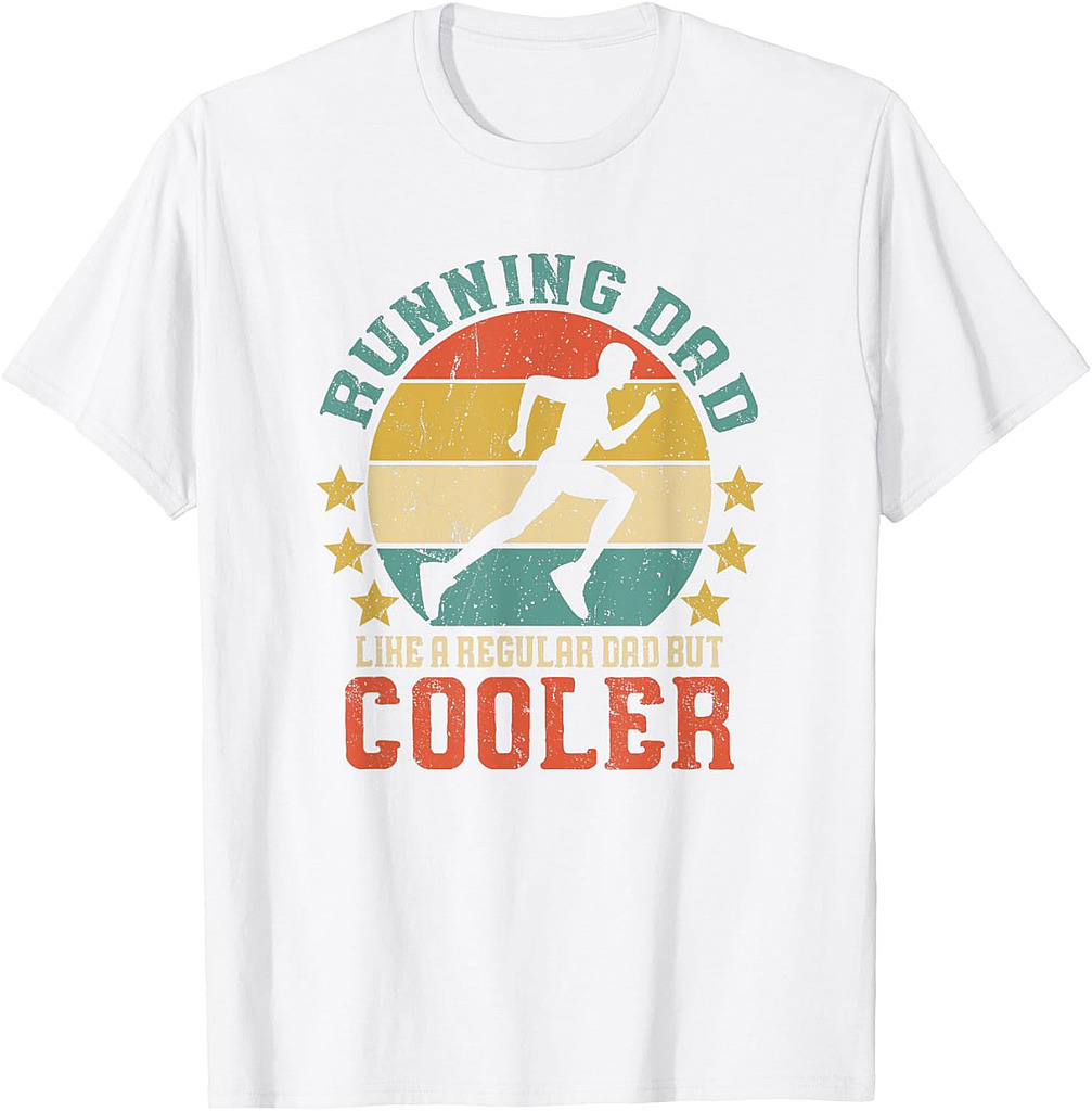 Running Dad Vintage Funny Marathon Runner Father's Day Gift T-Shirt