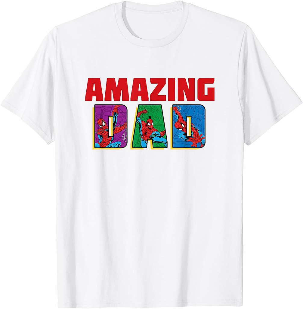 Marvel Spider-Man Amazing Dad Birthday Father’s Day T-Shirt