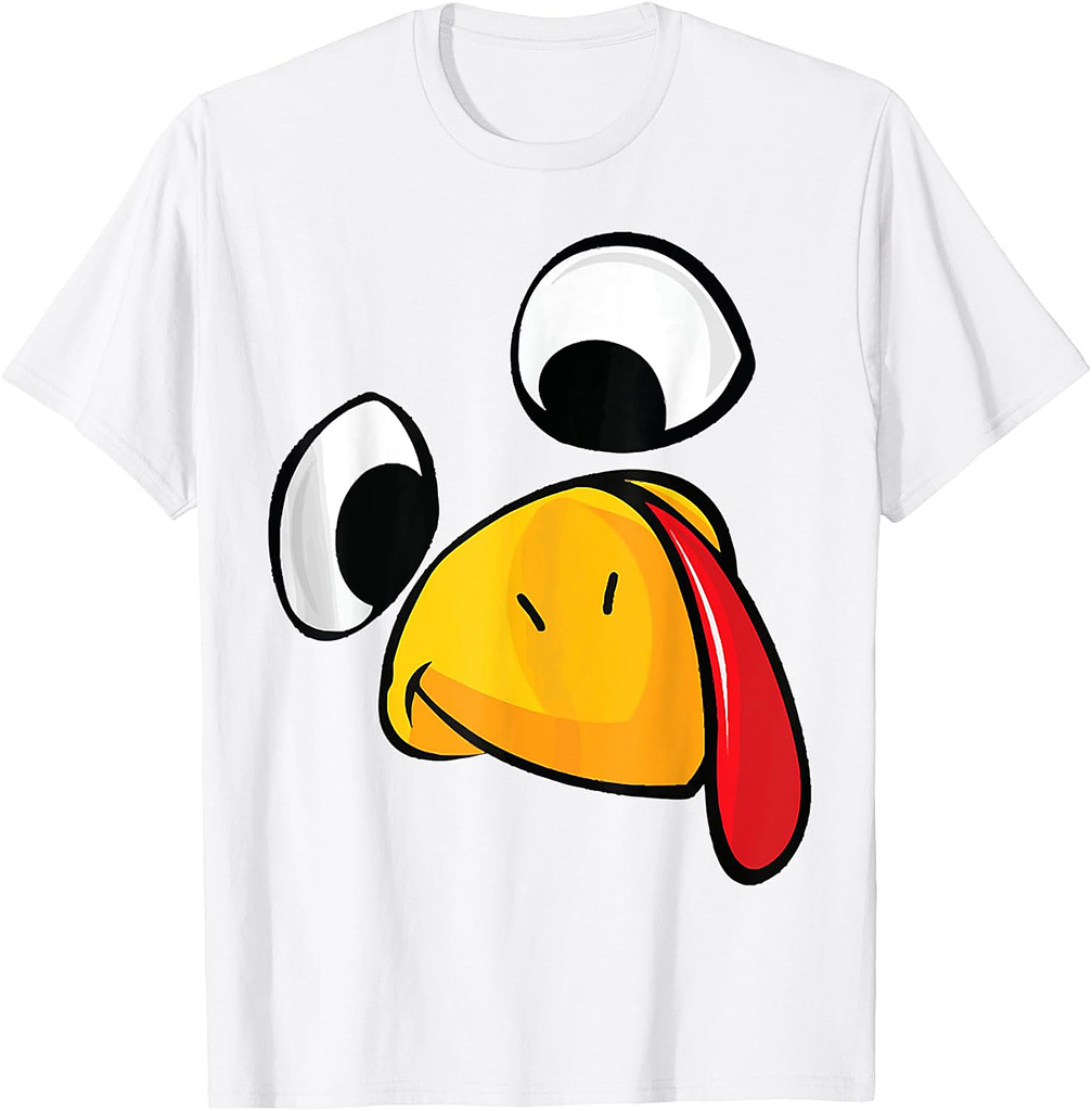 Thanksgiving Turkey Face Matching Family Shirt Cute T-Shirt