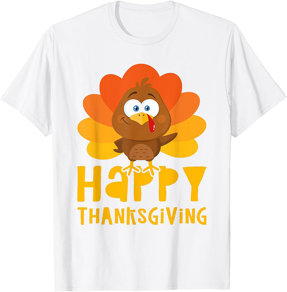 Happy Thanksgiving Shirt Men Women Kids Family Turkey Day T-Shirt