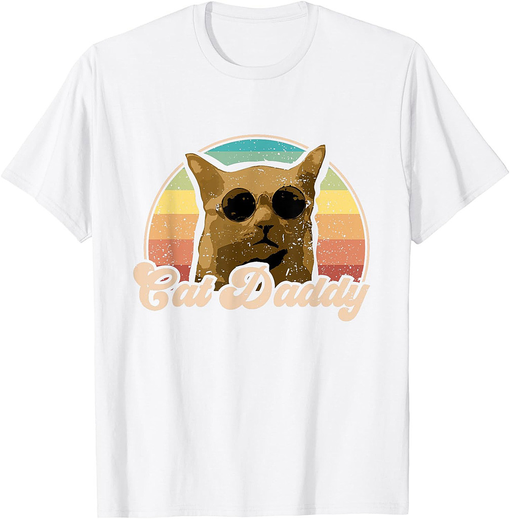 Cat Daddy Awesome Feline Toy Decor Father's Day Cat T-Shirt