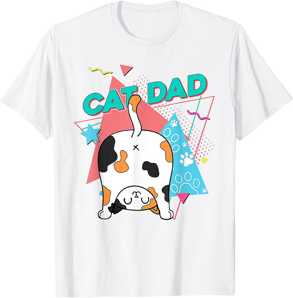 Funny Cat Dad Shirts For Cat Lovers For Men Fathers Day T-Shirt