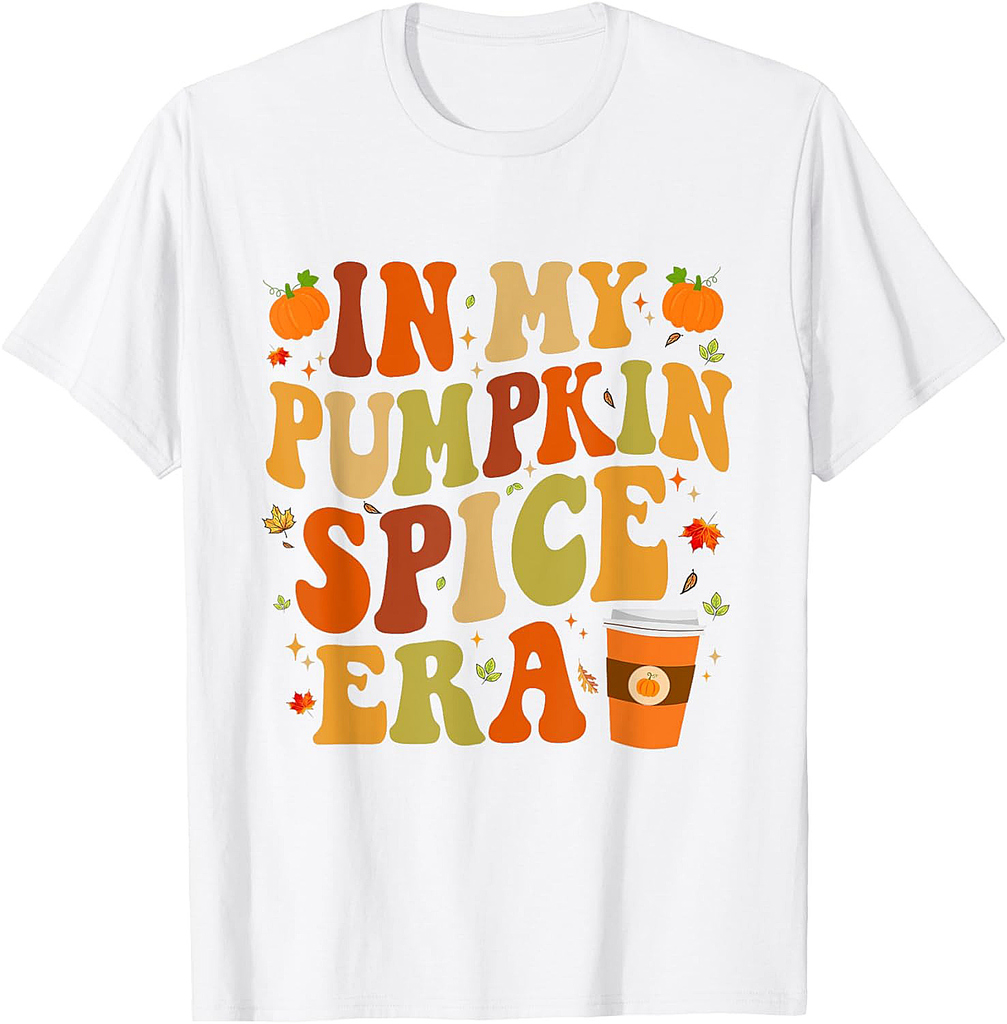 In My Pumpkin Spice Era Funny Retro Fall Vibes Thanksgiving T-Shirt