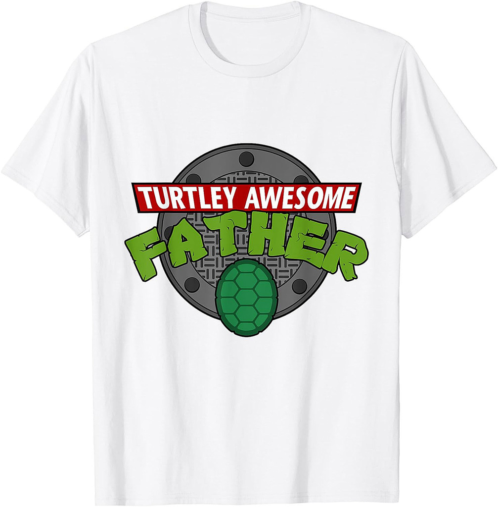 Turtley Awesome Father Awesome Fathers Day T-Shirt