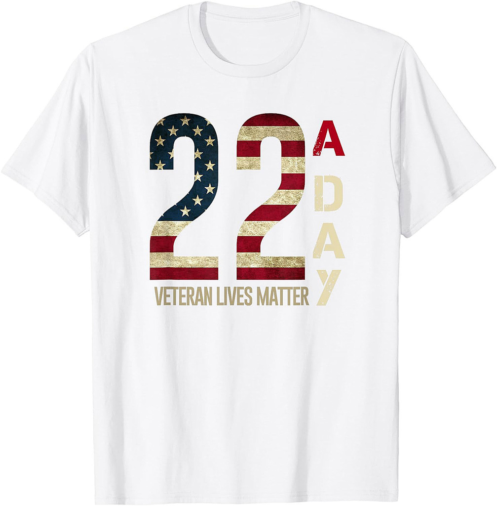 22 A Day Veteran Suicide Awareness T-Shirt