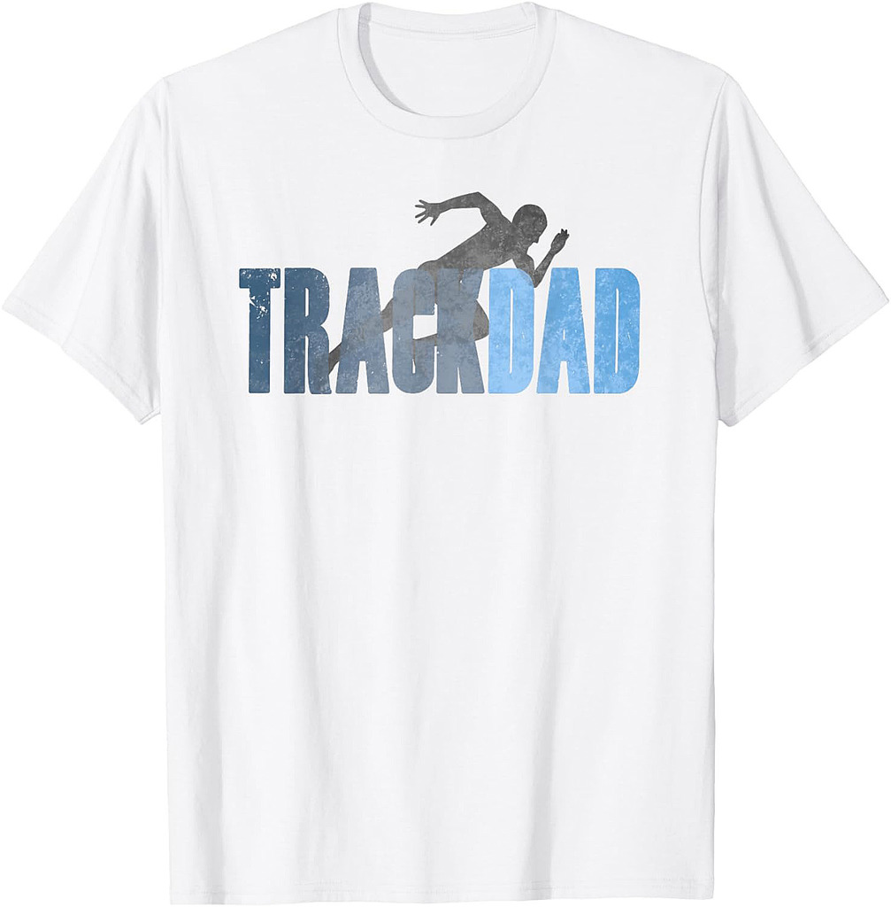TRACK DAD Track & Field Runner Cross Country Running Father T-Shirt