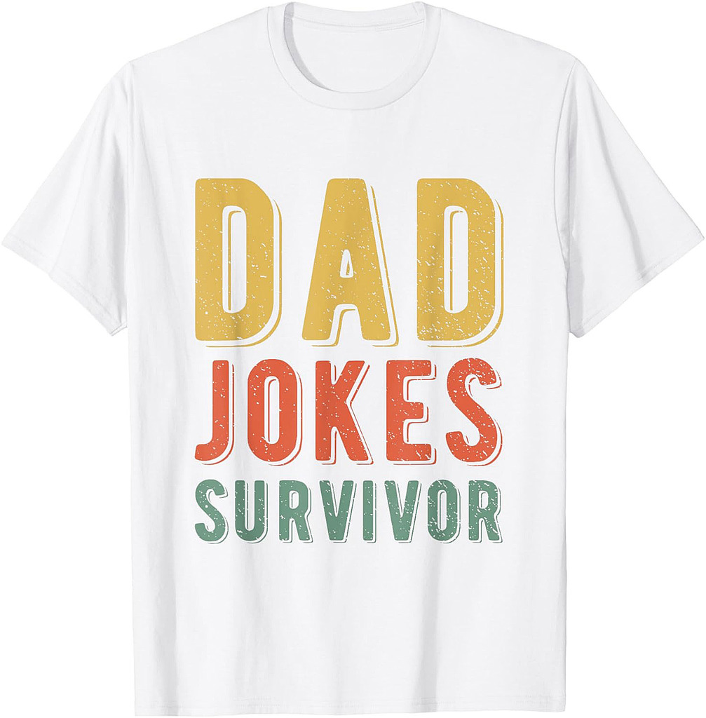 Dad Jokes Survivor Father's Day Funny T-Shirt