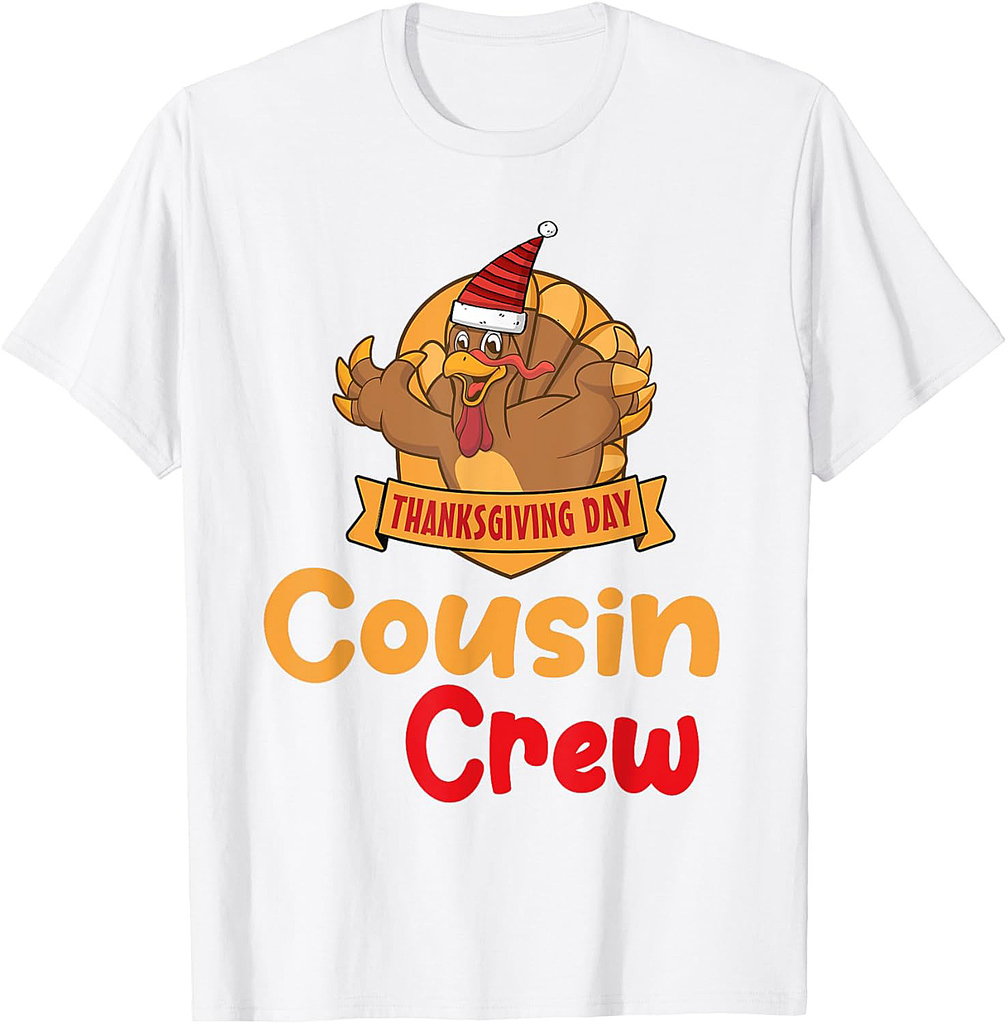 Thanksgiving Day Cousin Crew Turkey Fun T-Shirt