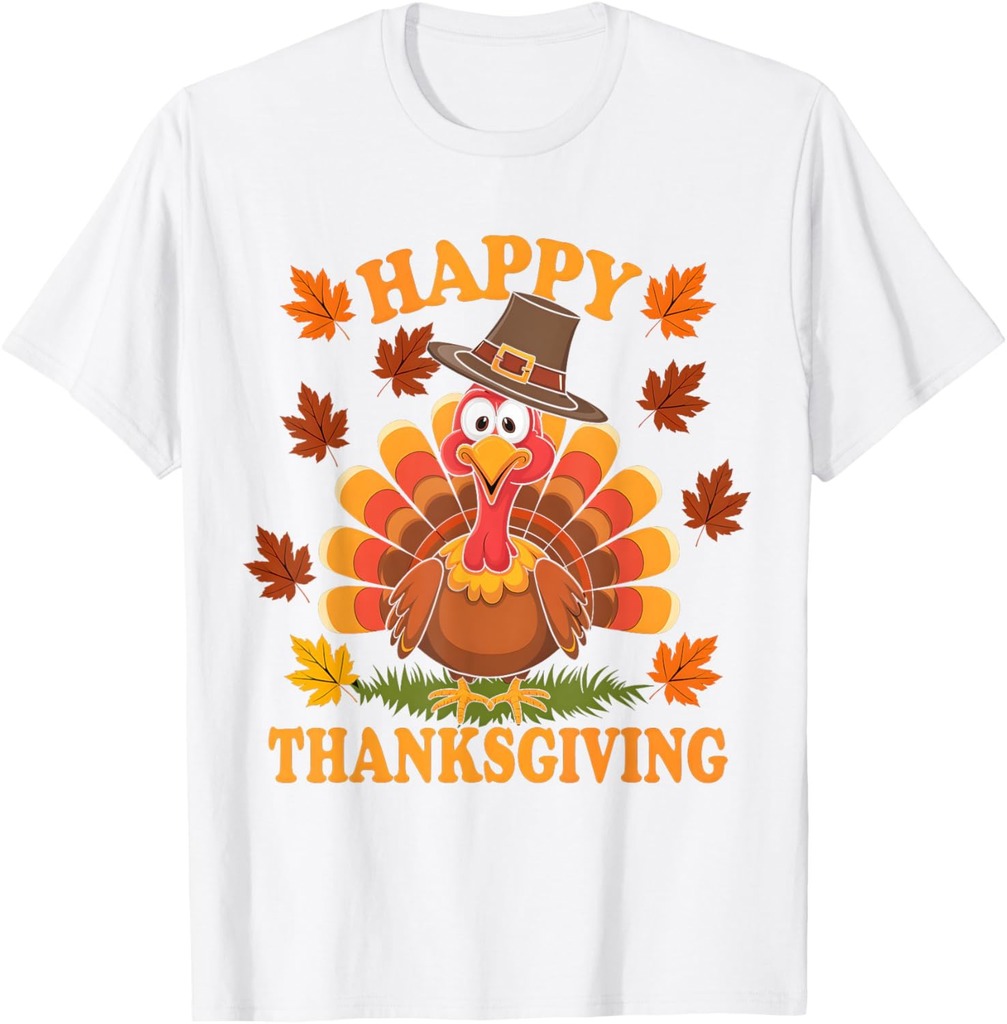 Happy Thanksgiving Funny Turkey Family Dinner T-Shirt