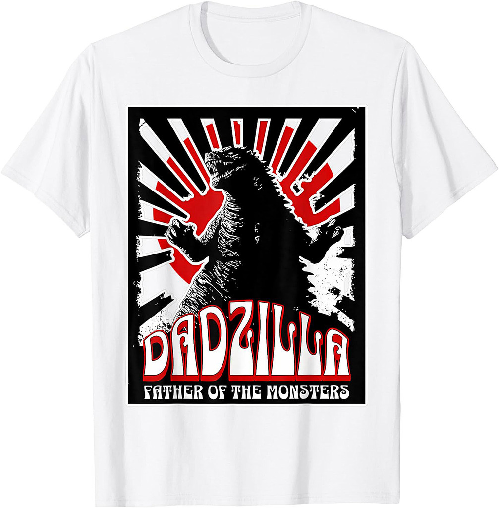 Vintage Dadzilla Father Of The Monsters Fathers Day T-Shirt