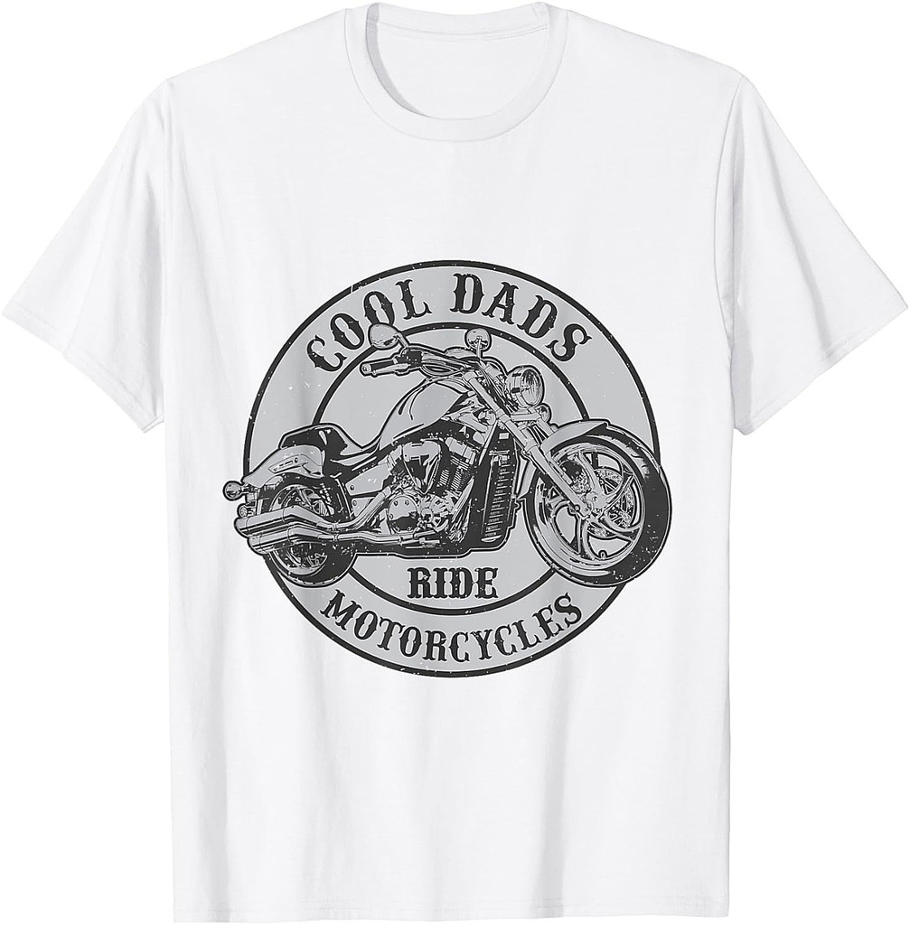 Cool Dad Ride Motorcycles Novelty Rider Dads T-Shirt