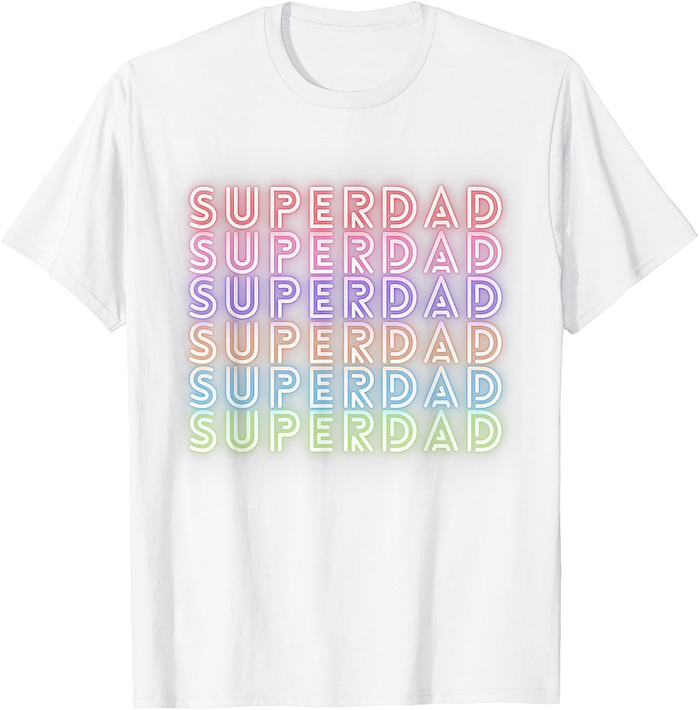Funny Superdad Retro Vintage Dad Father Super Dad T-Shirt