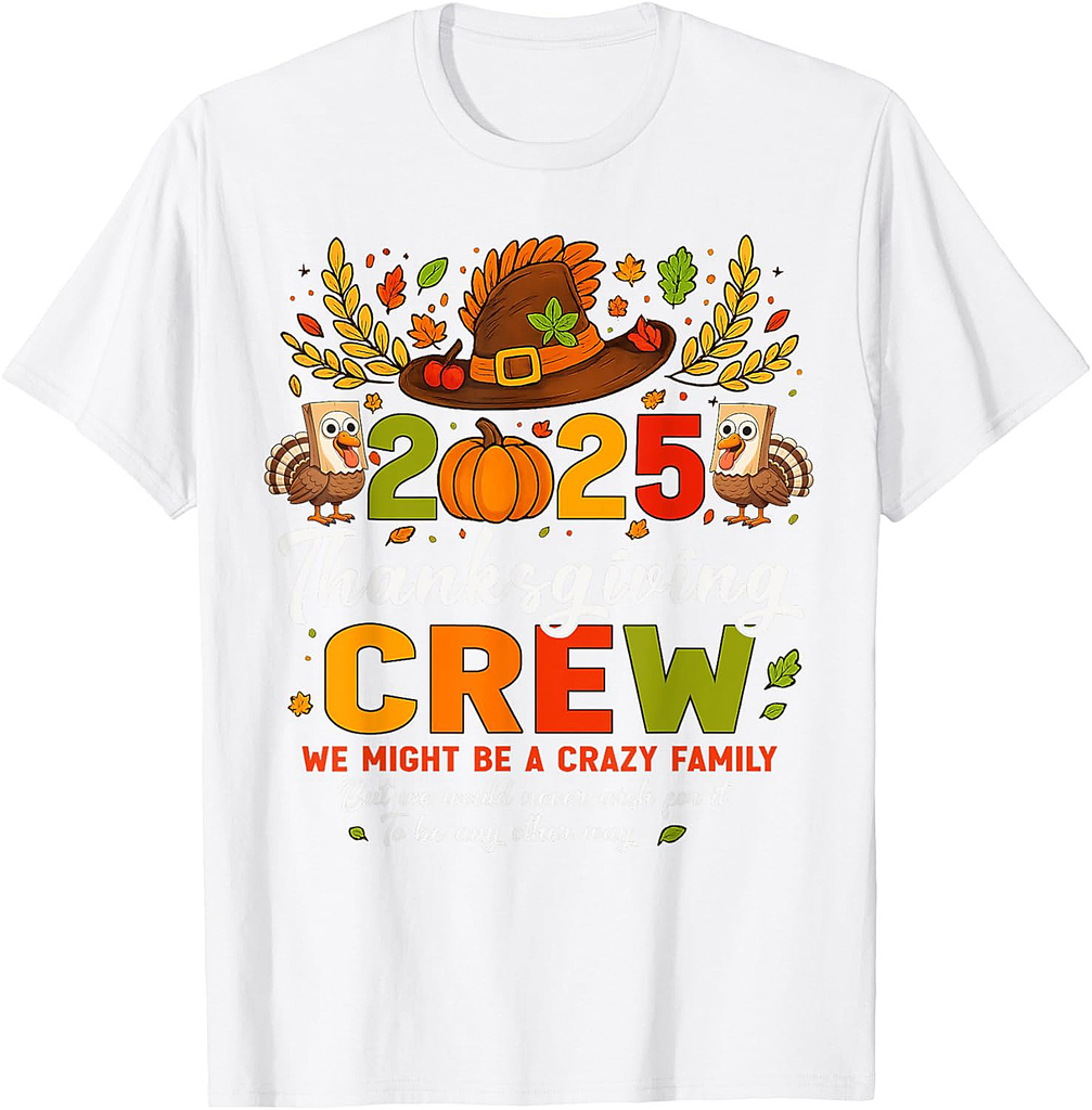 Thanksgiving 2025 Thanksgiving Crew Family Matching T-Shirt