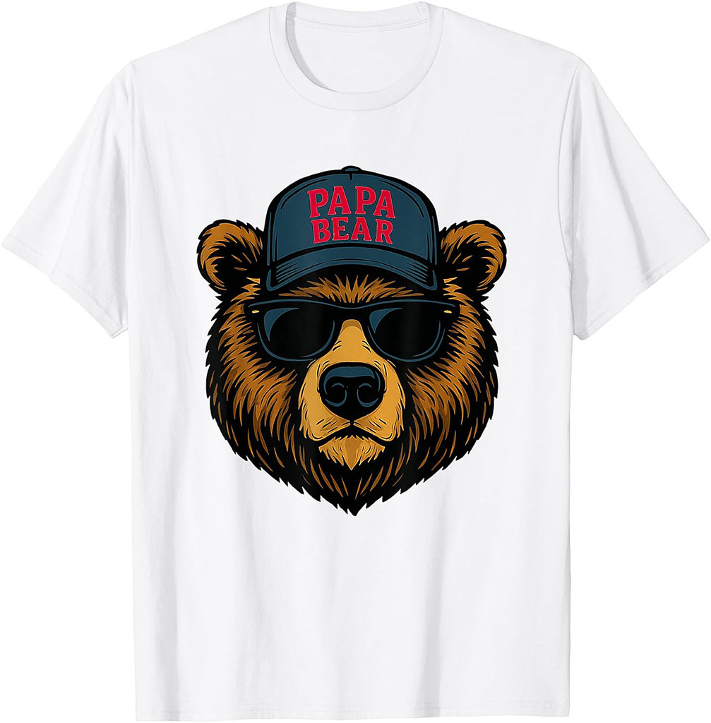 Papa Bear  Father's Day Great Dad Joke T-Shirt